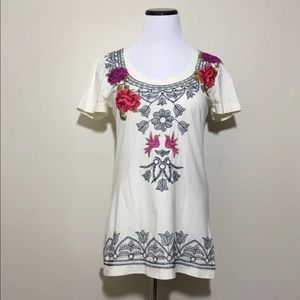 Boston proper Beautifully Embroidered Tee